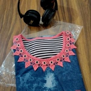 Comfortable Denim Top For Women