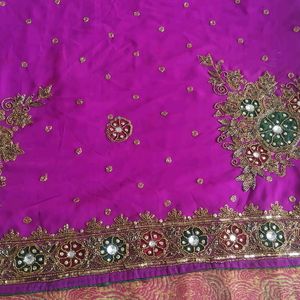 Hevi Work Saree For Sale Only 2 Baar Used