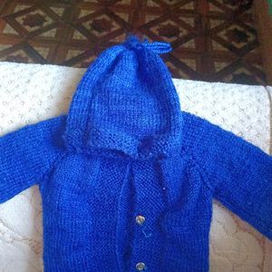 Handmade Sweater With Cap For New Born Babies 🫶🏼