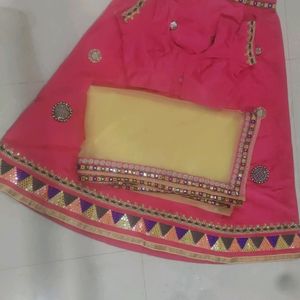 Lahnga With Blouse &Net Odni