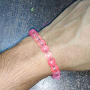 Pink Glass Bracelet (Pack Of 1)