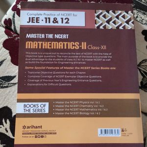 Master The NCERT Mathematics 2 For JEE, 11th, 12th