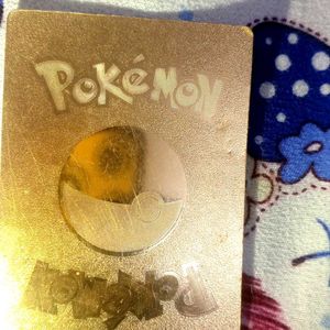 Real Golden Editon Pokemon Card