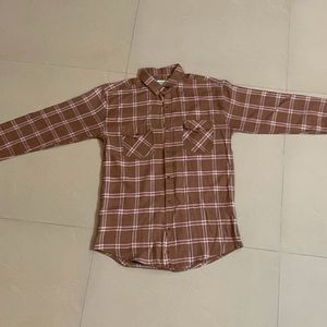 Brown Checkered Shirt