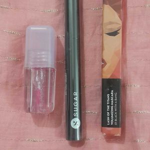 Sugar mascara and lip oil gloss combo