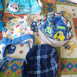 Baby Caps 6 Pieces Age Upto 2 Years