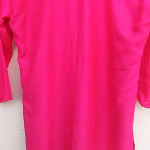 Beautiful Sequence Rayon Pink Kurti