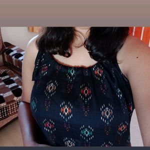 Strapped Black Kurti