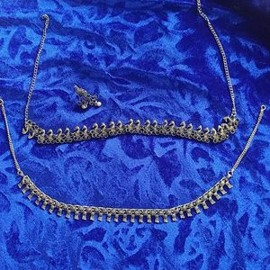 Combo Metal Necklace With Stud