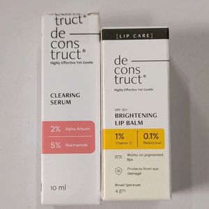 Deconstruct Combo Of Lip Balm & Serum