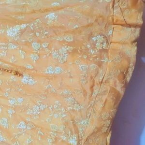 Tan Golden Ethnic Skirt For Girl Or Woman