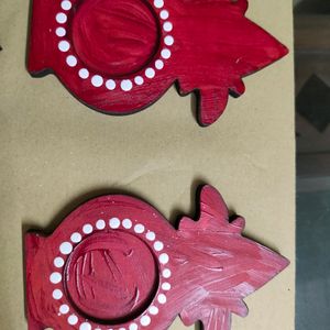 MDF Self Decorated Tea light Holders