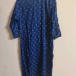 Blue Golden Kurti