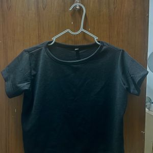 Black Crop Top/ Baby Tee