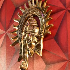 Metal Ganesh Ji Statue For Home Decor | Wall Hang