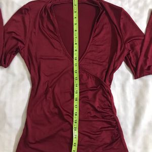 Soft N Stretchy Maroon Top Bust 34-38