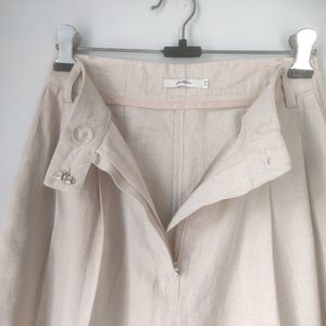 LINEN OFF WHITE TROUSER