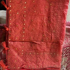 Georgette Cha ilan Kari Saree