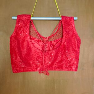 Sequence Blouse Combo. Red And  magenta Colour