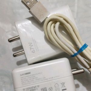 Original Adaptor And Data Cable Redmi Oneplus