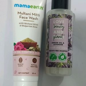 Mamaearth Facewash And Love Beauty& Planet Shampoo