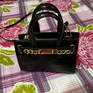 ALDO POSA Women’s Black Satchel