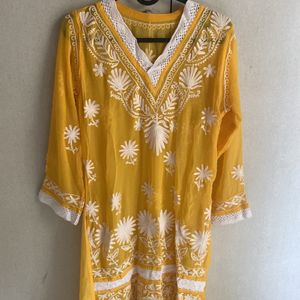 Transparent Yellow Kurtha