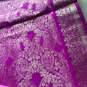 Pink Light Weight Silk Saree