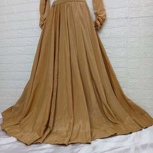 Khaki Full Sleeves Lehenga Choli