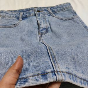 Denim Skirt - Light Blue