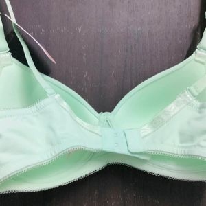 pastel green bra