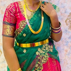 Pure Pattu Half Saree Set