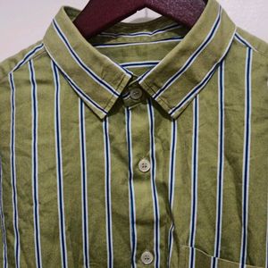 Lime Green Stripe Shirt