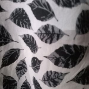 Black Leave Printed Kurta