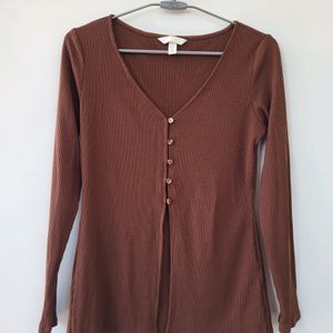 H&M Brown Cardigan/ Size-S