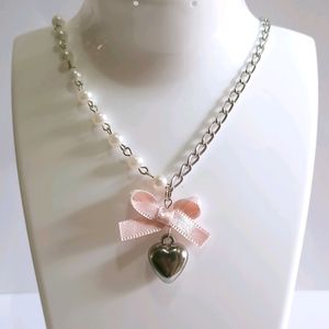 Coquette Y2k Ribbon Bow Necklace