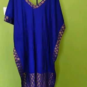 Assam Cotton Silk Kaftan/New With Tag