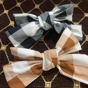 Check Medium Size Bow Pack Of 3