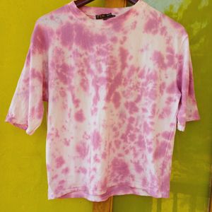 Pink And Offwhite T-shirts (Women)