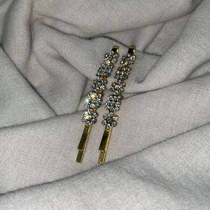 Fancy Hair Clips Golden Never Used