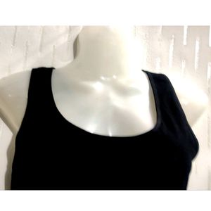 Black Fitted Crop Top