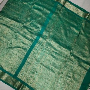 Green Pure Kanchi Pattu Silk Saree💚