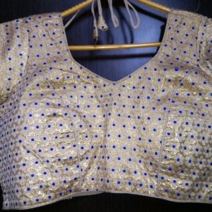 Blue Banarasi Blouse