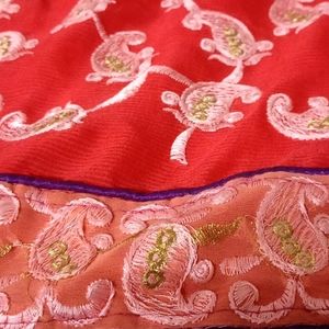 Full Embroidery Saree ( Without Blouse Piece)