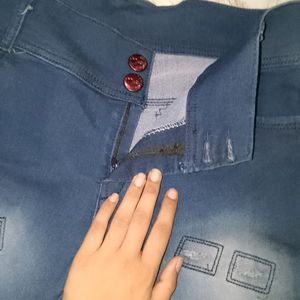 Women Navy Blue Jeans