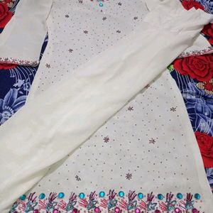 White Suit Georgette