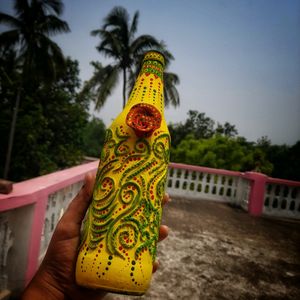 Clay Work On Bottle.......