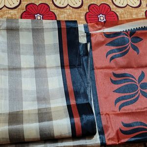 Paper Silk Saree With Blause Piece