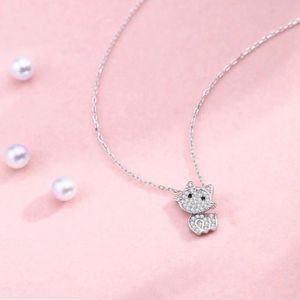 Cat Necklace Sterling silver  925