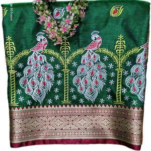 Full Work Embroidery Saree